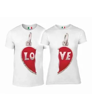 T-shirt per coppia - Bianca