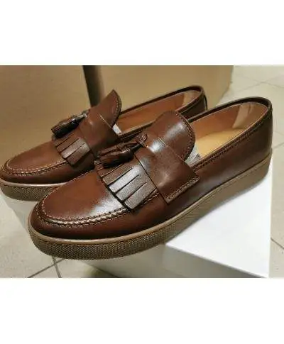 Mocassino uomo marrone in Pelle - Scarpe uomo online - Gogolfun.it