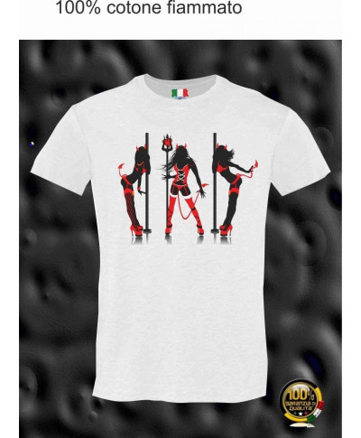T-shirt donna - Stampa Woman pole - Magliette divertenti