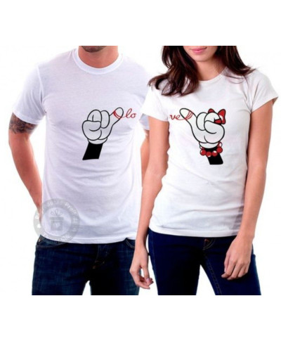 T-shirt per fidanzati - Bianche