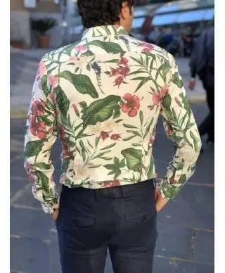 Camicia hawaiana - Slim - Manica lunga