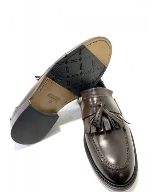 Mocassini uomo, marroni - Made in Italy - Vera pelle