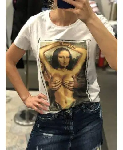 T shirt Monnalisa - Maglietta bianca da donna
