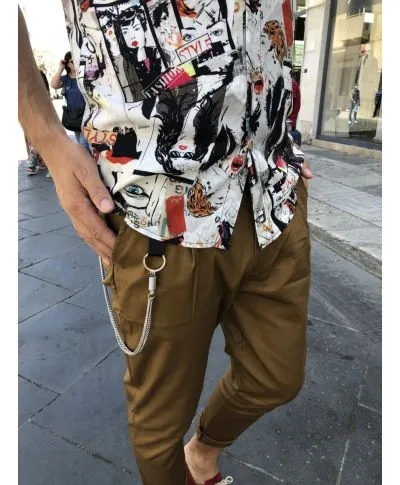Pantaloni uomo, marroni - Made in Italy