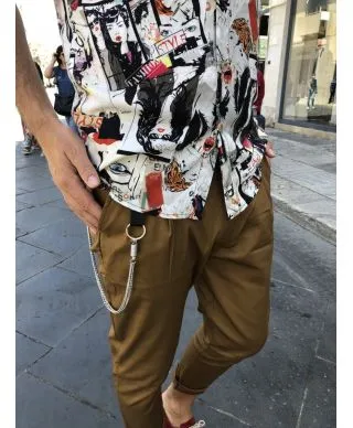 Pantaloni uomo, marroni - Made in Italy