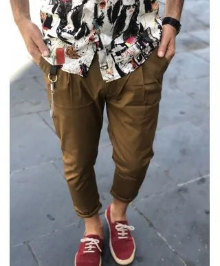 Pantaloni uomo, marroni - Made in Italy