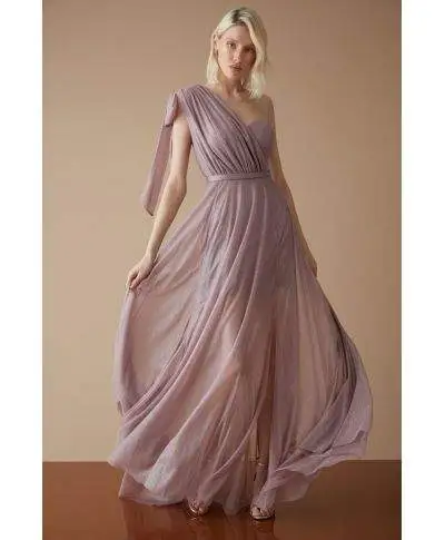 Abito lungo donna - Vestito cerimonia rosa