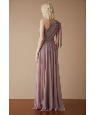 Abito lungo donna - Vestito cerimonia rosa
