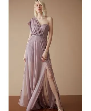 Abito lungo donna - Vestito cerimonia rosa