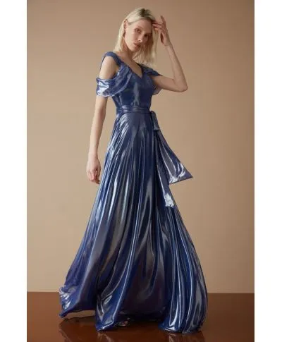 Abito lungo donna - Vestito cerimonia blu