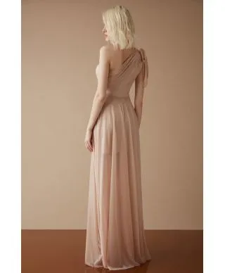Abito lungo donna - Vestito cerimonia rosa