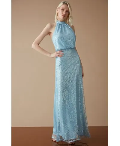 Vestito lungo elegante - Turchese