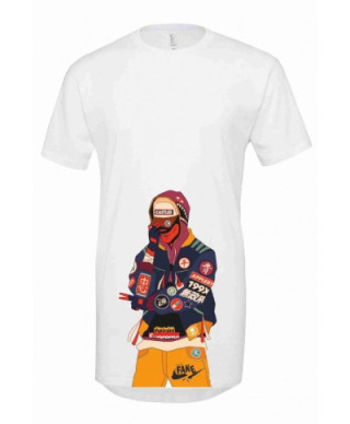 T shirt  lunga  - Rap - Stampa personalizzata