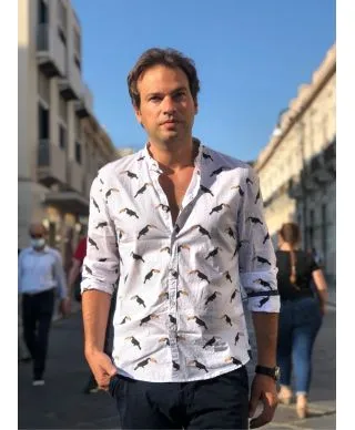 Camicia uomo - Coreana con Tucani