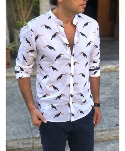 Camicia uomo - Coreana con Tucani