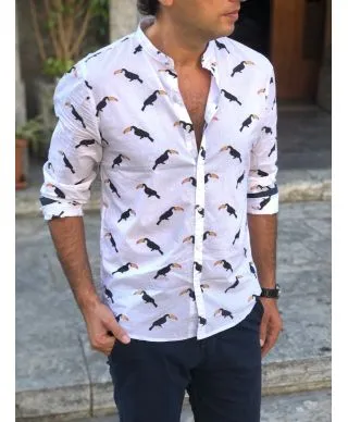 Camicia uomo - Coreana con Tucani