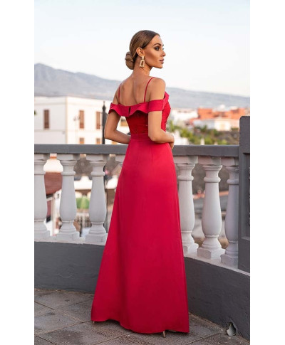 Vestito lungo elegante rosso -  Amanda
