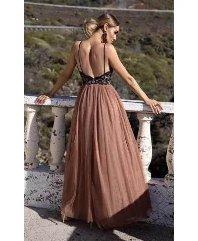 Abito lungo elegante - Schiena scoperta