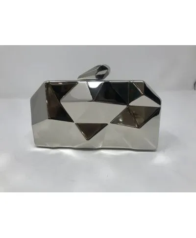 Pochette argento - Borsetta da cerimonia con tracolla