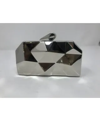 Pochette argento - Borsetta da cerimonia con tracolla