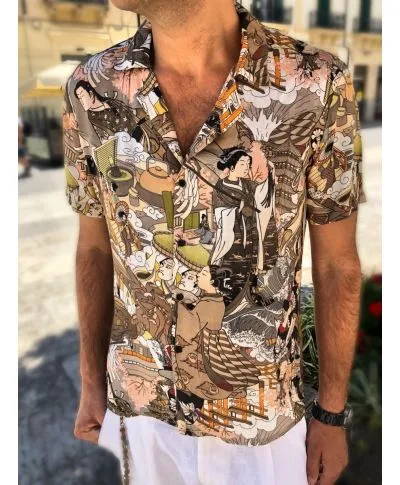 Camicia manica corta - Stampata