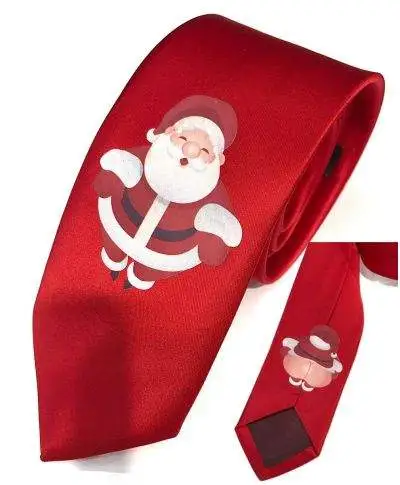 Cravatta rossa, con Babbo natale