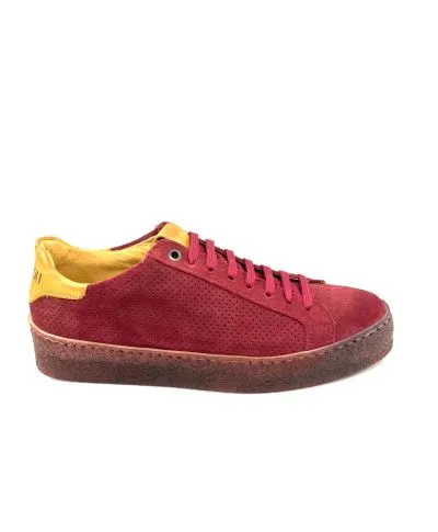 Sneakers bordeaux - Vera pelle, scamosciata