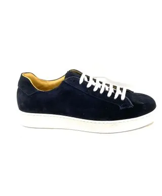 Sneakers uomo, blu - Vera pelle