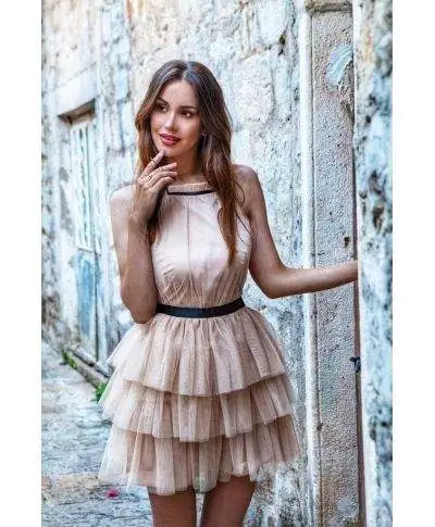 Vestito elegante corto - In tulle - Nadia