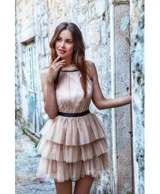 Vestito elegante corto - In tulle - Nadia
