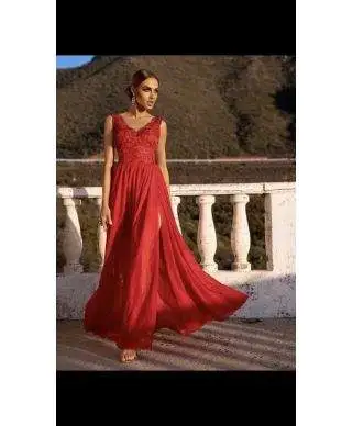 Vestito rosso lungo - Amada