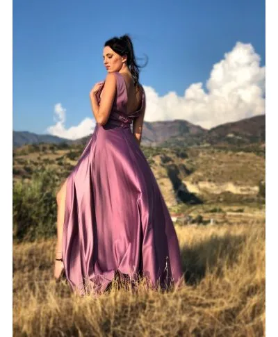 Abito da cerimonia lungo, elegante - Con spacco - Gini