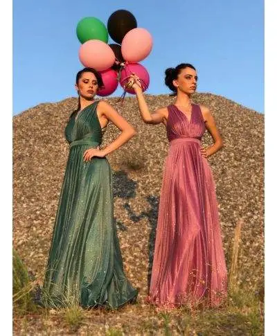 Abito da cerimonia lungo elegante, rosa - Pink star