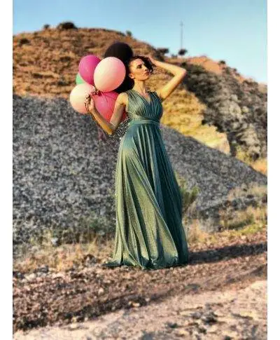 Abito da cerimonia lungo elegante, rosa - Pink star