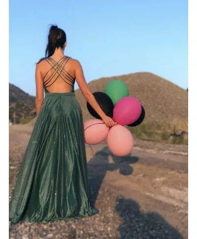 Abito da cerimonia lungo elegante, rosa - Pink star