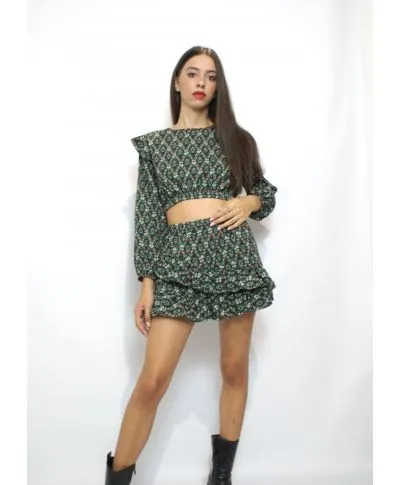 Completo mini gonna e crop top