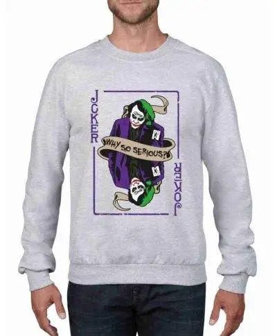 Felpa grigia joker - Felpe