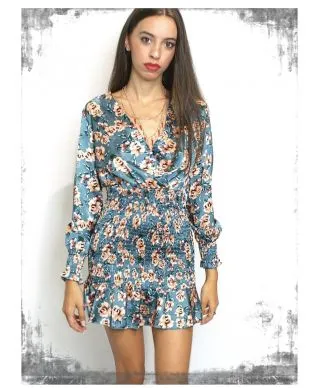 Vestito corto elegante a fiori - Giorgia