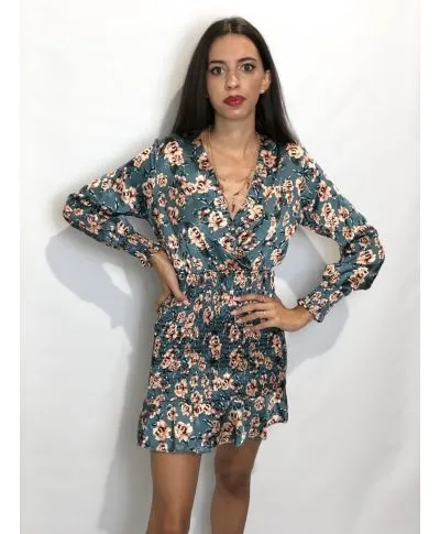 Vestito corto elegante a fiori - Giorgia