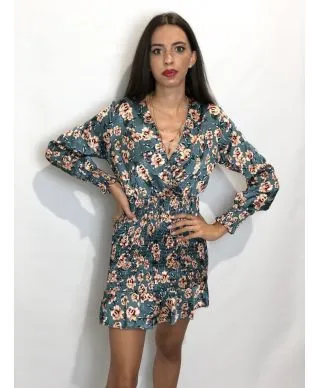 Vestito corto elegante a fiori - Giorgia