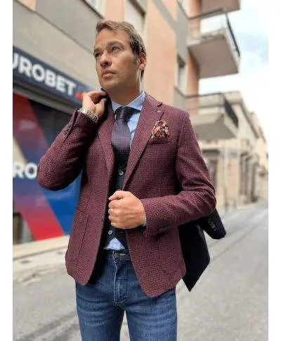 Giacca uomo Bordeaux, Paul Miranda