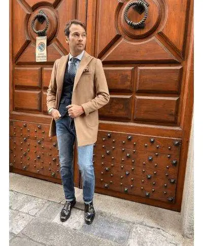Cappotto cammello - Paul miranda - Made in italy