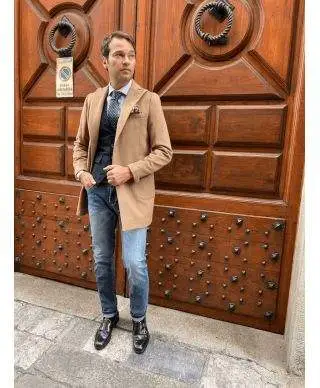 Cappotto cammello - Paul miranda - Made in italy