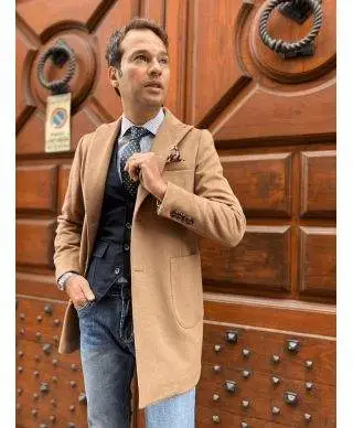 Cappotto cammello - Paul miranda - Made in italy