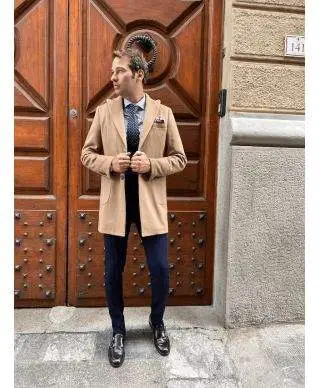 Cappotto cammello - Paul miranda - Made in italy