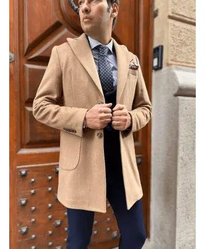 Cappotto cammello - Paul miranda - Made in italy