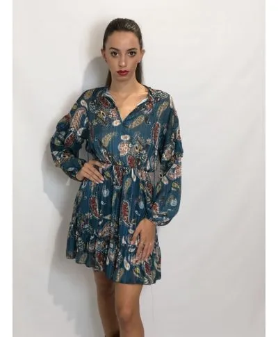 Vestito corto elegante a fiori