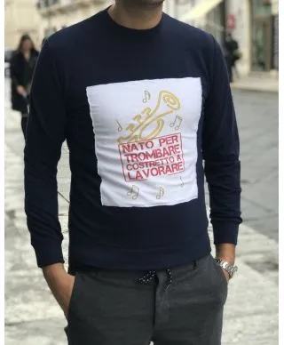 Felpa divertente - Costretto a lavorare