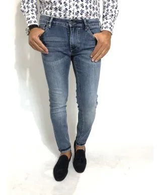 Jeans uomo, slim - Chiaro - Key Jey