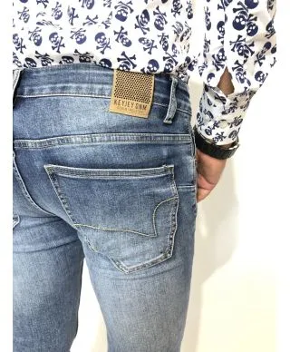 Jeans uomo, slim - Chiaro - Key Jey